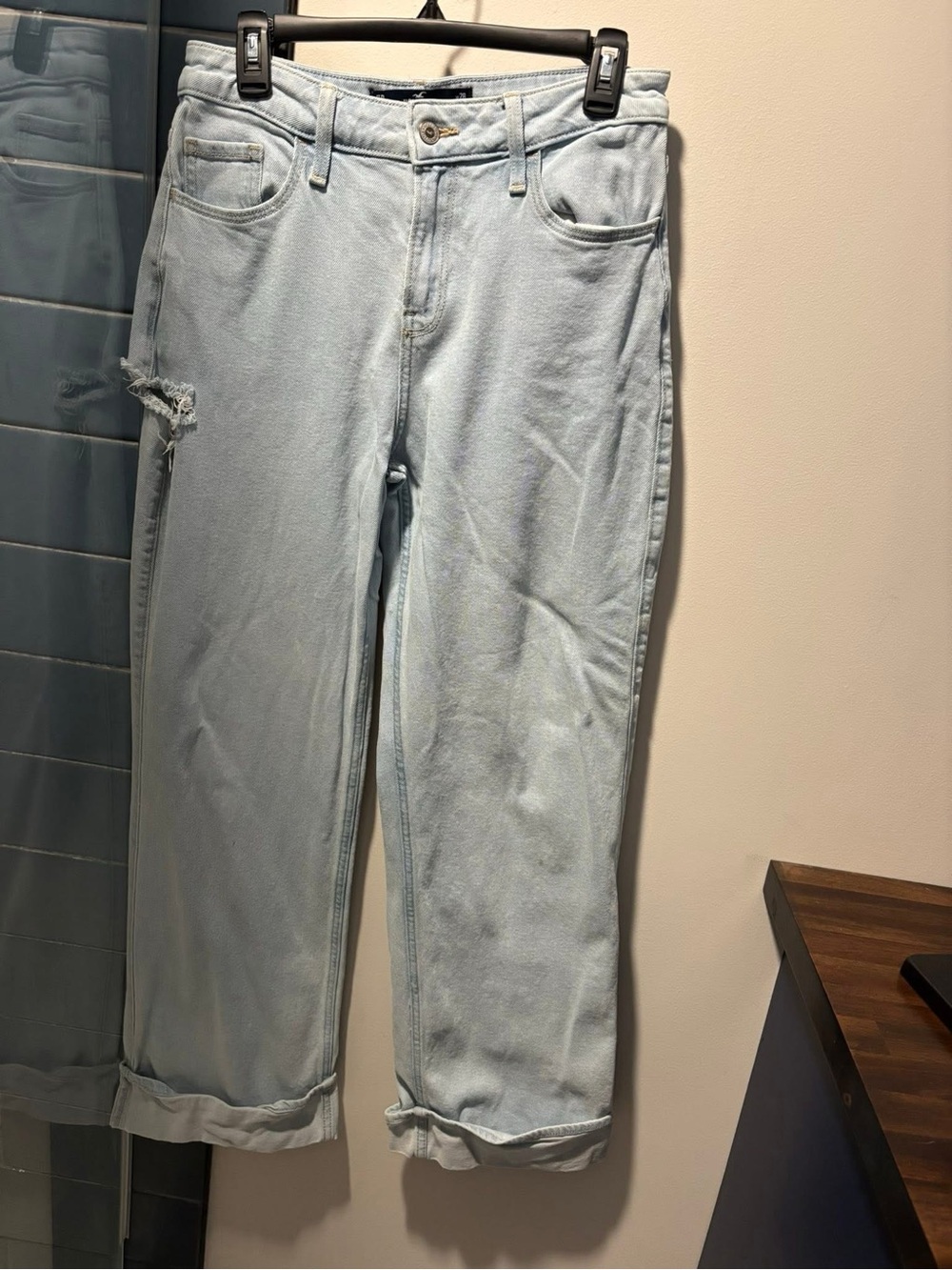 Hollister Light Wash Boyfriend Jeans